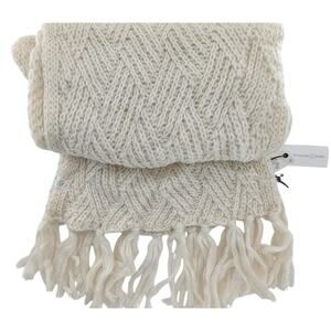 Treasure & Bond Soft Chunky Knit Scarf in Ivory Cream